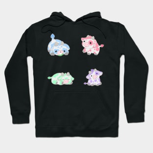 Coloured cows Hoodie